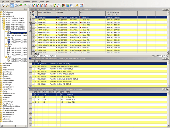 Screenshot Flight Entry