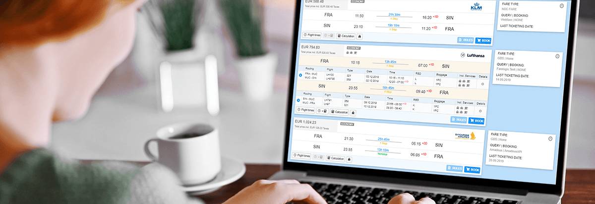 AgentPlus NDC Flugbuchungssystem