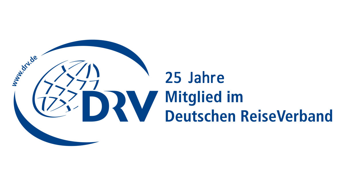 Logo 20-year membership in the German Travel Association (DRV)